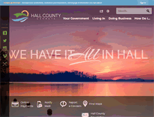 Tablet Screenshot of hallcounty.org